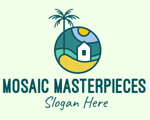 Tropical Beach House logo design