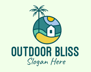 Tropical Beach House logo design