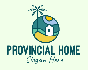 Tropical Beach House logo design