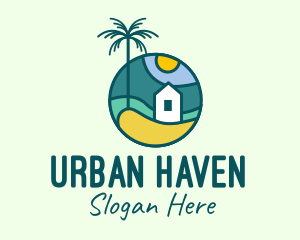Tropical Beach House logo design