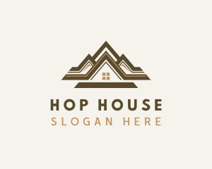 House Village Roofing logo design