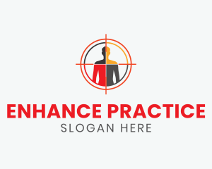 Human Target Scope logo design