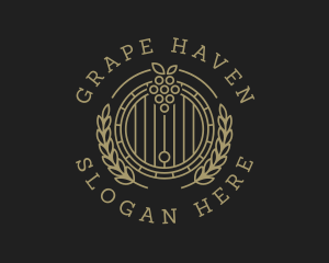 Grape Winery Liquor logo design