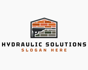 Power Washing Brick Cleaning logo design