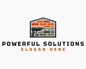 Power Washing Brick Cleaning logo design