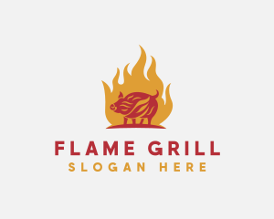 Flame Pork Grill logo