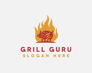 Flame Pork Grill logo