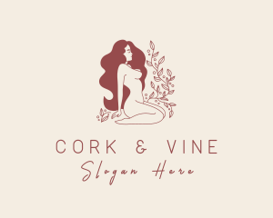 Naked Vine Woman logo design