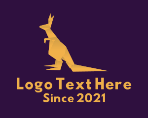 Golden Kangaroo Origami logo