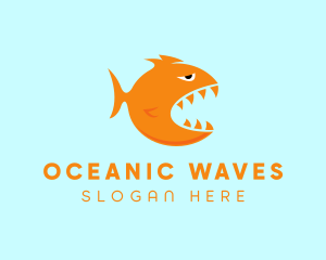 Aquatic Piranha Fish   logo