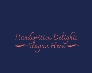 Handwritten Studio Salon logo design