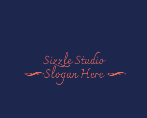 Handwritten Studio Salon logo design