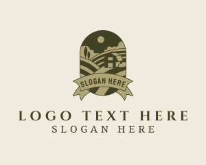 Farmhouse Landscape Field logo