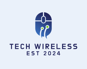 Wireless Computer Mouse  logo design