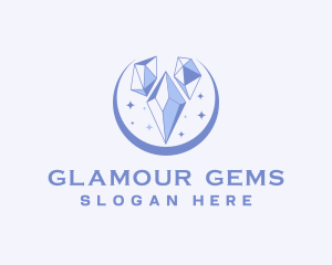 Luxe Jewelry Crystal  logo design