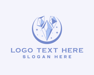 Engagement - Luxe Jewelry Crystal logo design