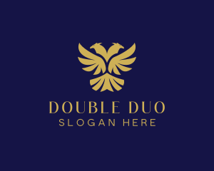 Double Headed Eagle  logo design