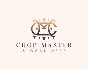 Elegant Monogram C & M logo design