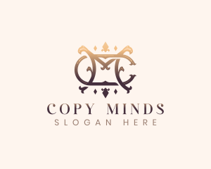 Elegant Monogram C & M logo design