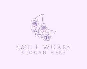 Moon Flower Florist Logo