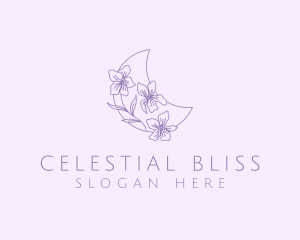 Moon Flower Florist logo design