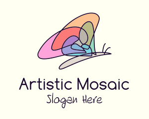 Colorful Butterfly Mosaic logo