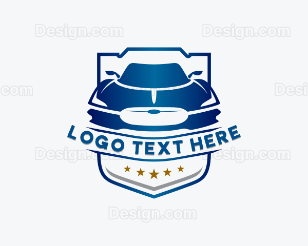 Sports Car Transportation Logo