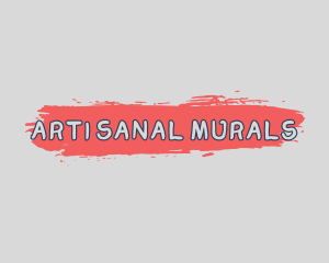 Mural Brush Paint logo design