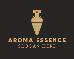 Geometric Cologne Scent Bottle logo design