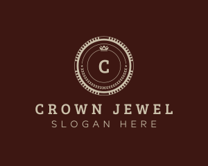 Crown Wreath Royalty logo design