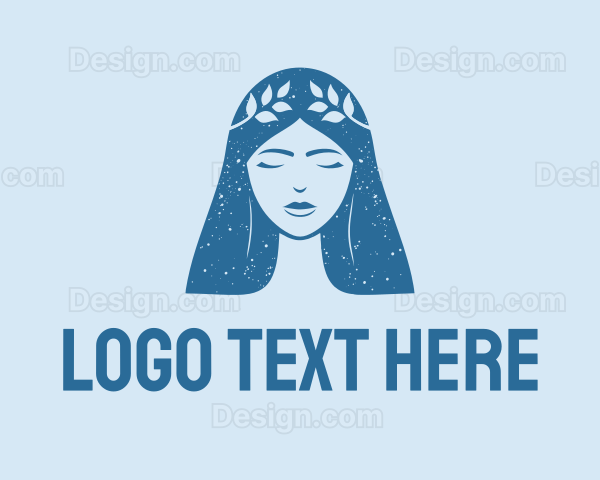 Greek Goddess Woman Beauty Logo