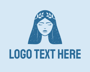 Greek Goddess Woman Beauty logo