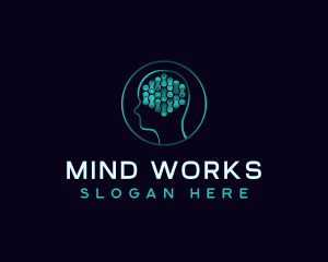 Technology Software Brain logo design