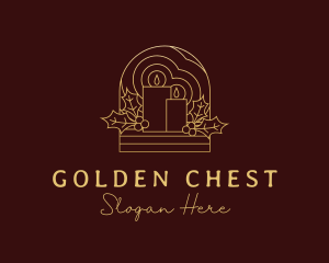 Gold Scented Candle logo design