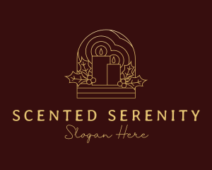 Gold Scented Candle logo design