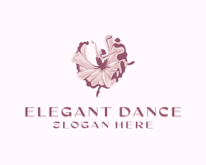 Ballerina Dancer logo design