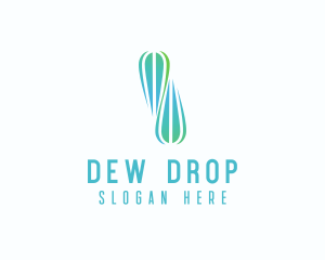 Gradient Water Droplet logo design