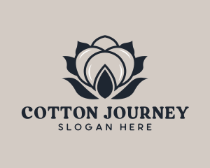 Floral Cotton Plant logo