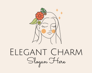 Woman Makeup Beauty  logo design