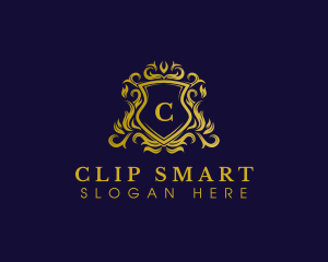 Luxury Shield Crown logo design