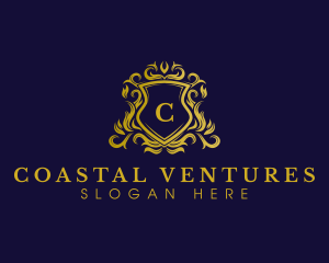 Luxury Shield Crown logo design