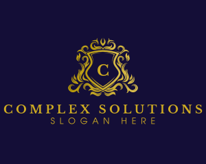 Luxury Shield Crown logo design