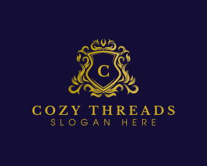 Luxury Shield Crown logo design