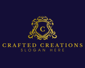 Luxury Shield Crown logo design