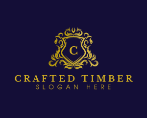 Luxury Shield Crown logo design