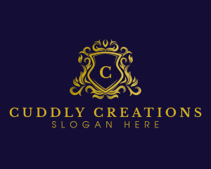 Luxury Shield Crown logo design