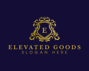 Luxury Shield Crown logo design