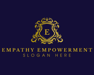 Luxury Shield Crown logo design