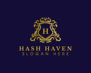 Luxury Shield Crown logo design