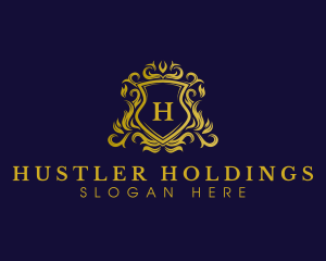 Luxury Shield Crown logo design